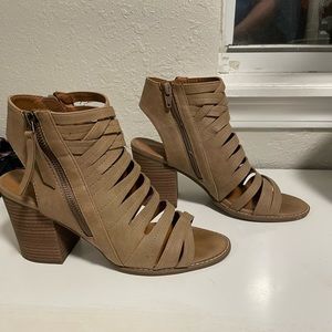 Tan booties. 9 1/2 from Target